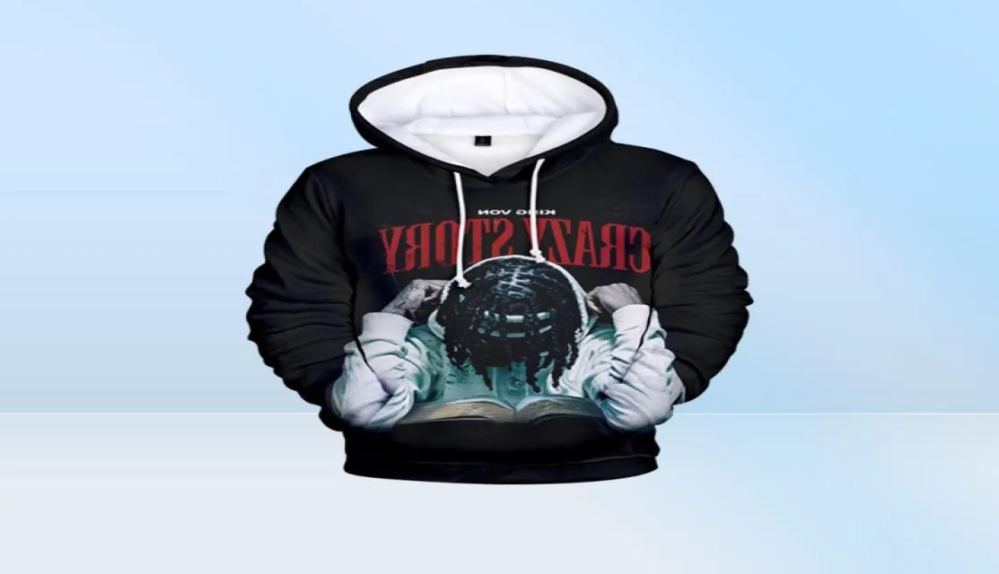 Rapper King 3D Sweat à capuche Hommes Femmes Mode Sweat à capuche Vêtements Tops 2021 3D Automne Confortable Hip Hop Pull Vêtements9805032