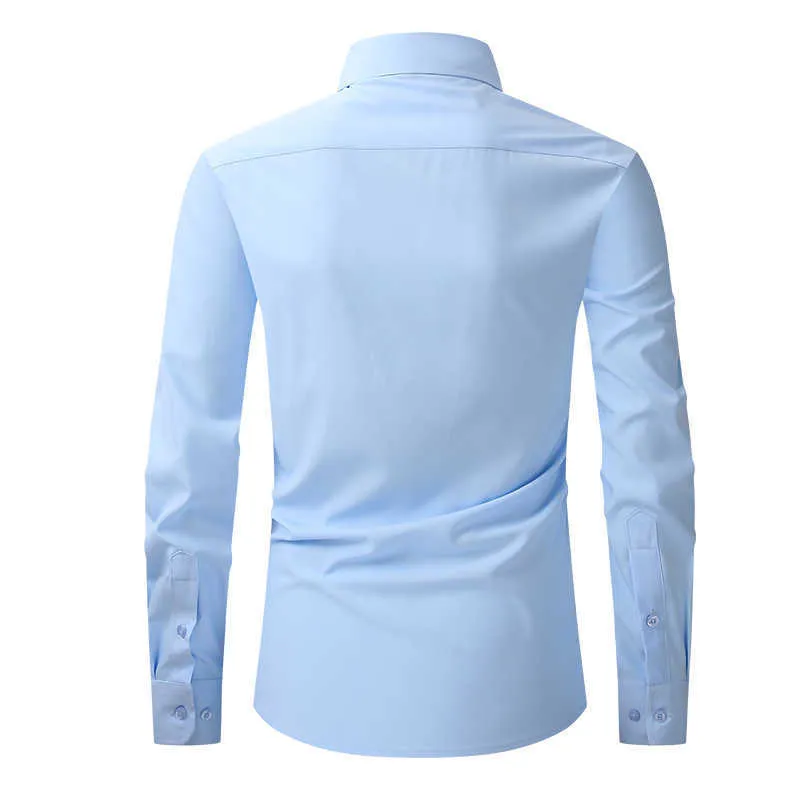 Anti Wrinkle Stretch Slim Fit Mens Purple Dress Shirt Business Casual And Formal Long Sleeved Slim Fitting USA Sizes S 2XL P230427 From Musuo03 10.33 DHgate.Com