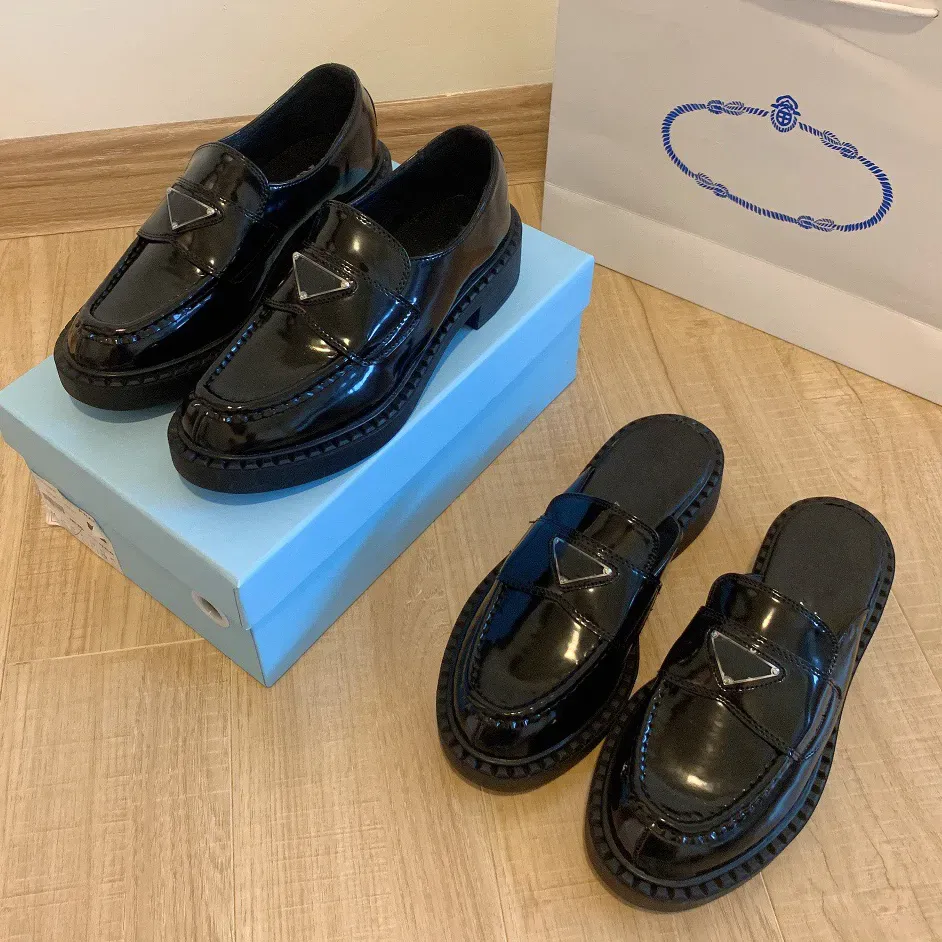 Designer Monolith Platform Sneakers In Shiny Black Leather For Men