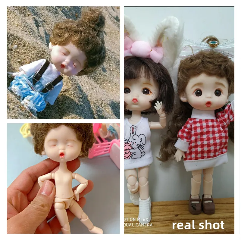 Mini OB11 Small Doll With 20 Movable Joints Cute Expression Face