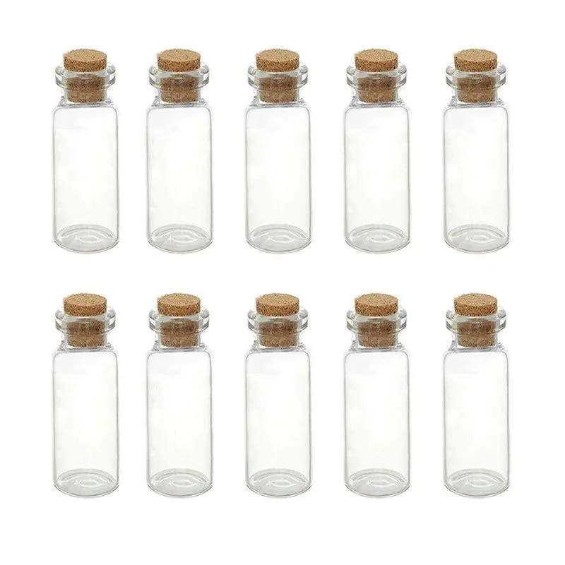 Мини стеклянные пробковые бутылки Jars Wish Mini Vials Bottle для свадьбы, дня рождения Acipm