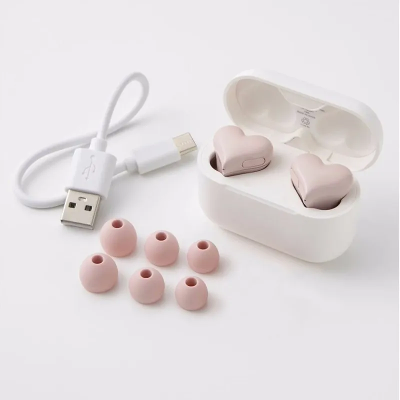 Latest TWS Heartbuds Wireless Earphone In Ear Earbuds Couple Love