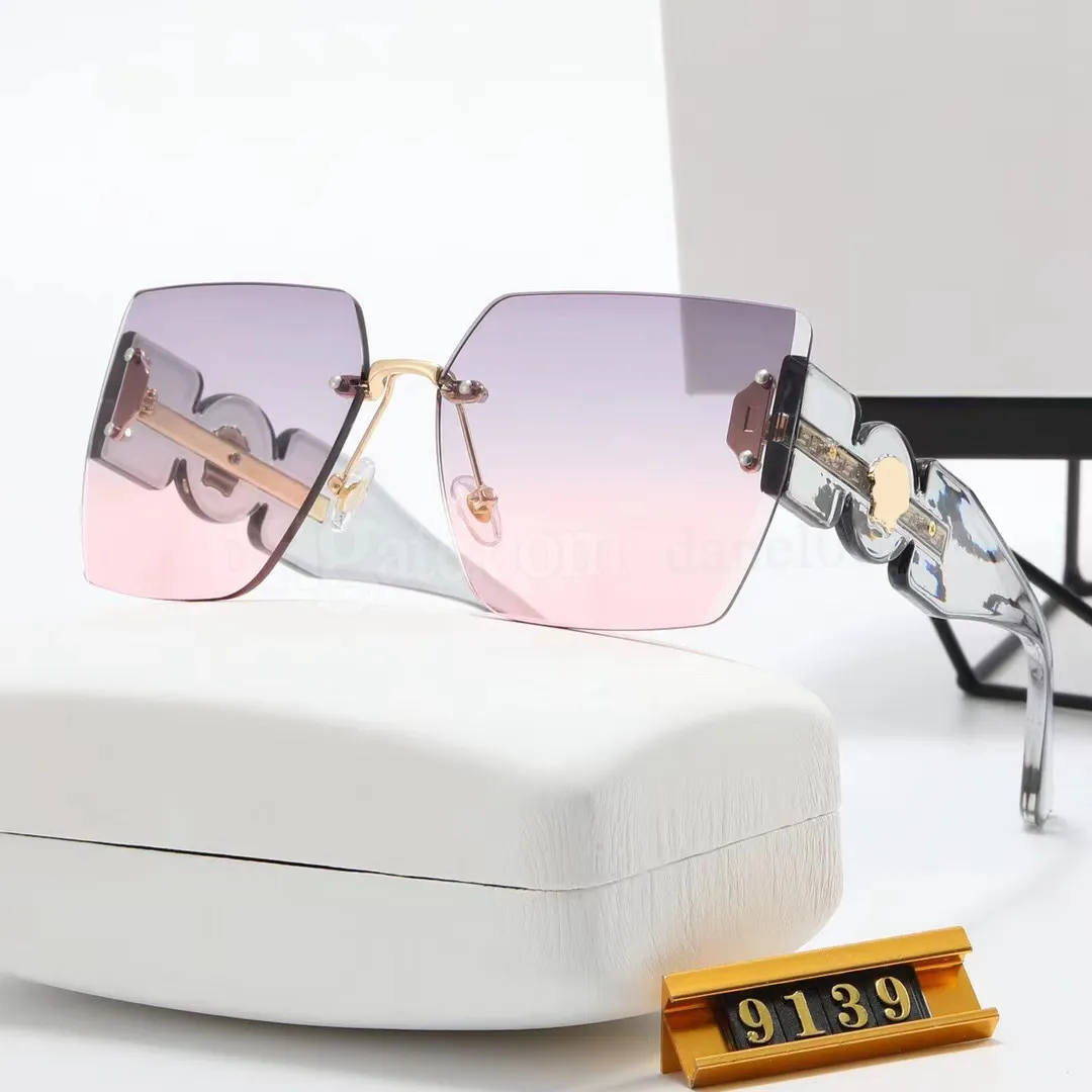 Rimless Gold Clear Sunglasses Men Women Brand Designer Clear Sunglasse –  Jollynova