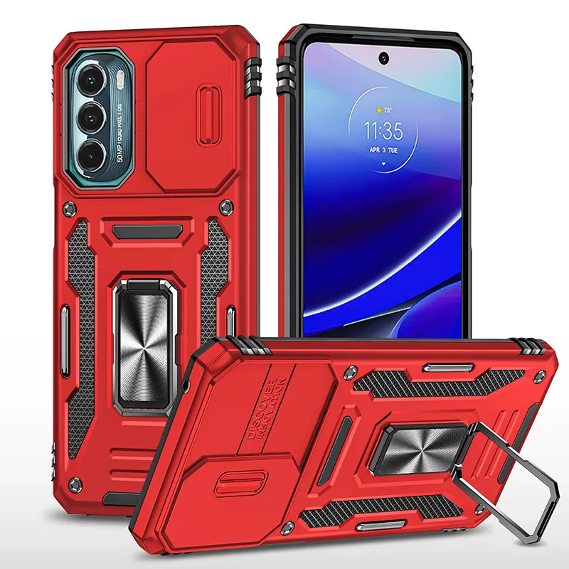 Funda trasera para Motorola Moto G71 con soporte de anillo magnético,  protección resistente a prueba de golpes para Motorola Moto G71 (5G) (color  