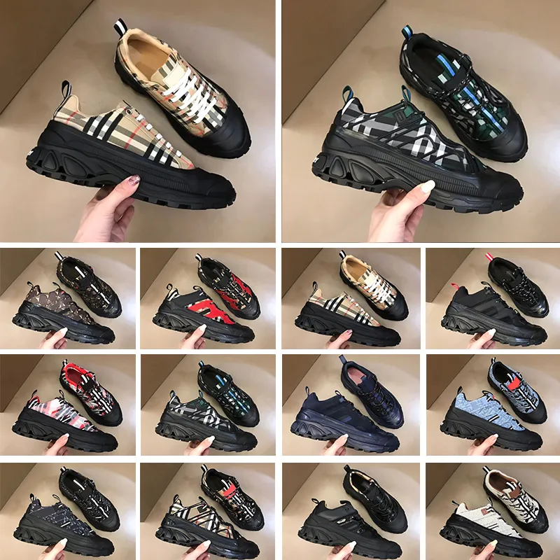 Projektant Arthur Casual Shoes Striped Vintage Sneakers Kobiet męskie buty luksusowy trener mody platforma zamszowa skórzana sneaker z pudełkiem