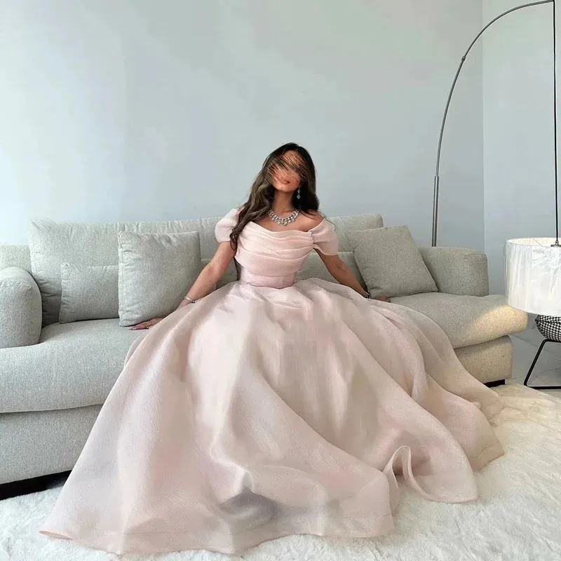 Light Pink Organza A-Line Prom Dress with Off-the-Shoulder Cowl Neck and  Floor-Length Hemline from Dhgate Prom Dresses - price 102.52