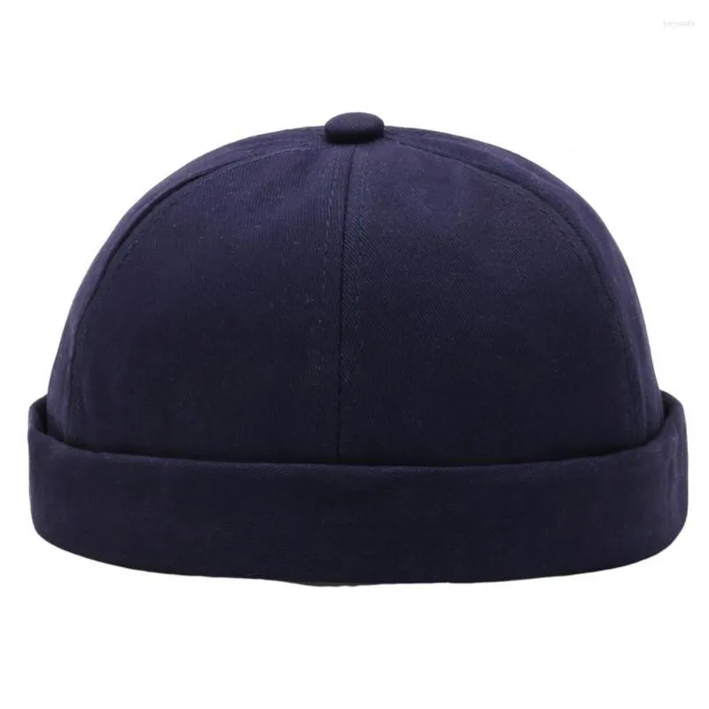 قبعات الكرة نساء الرجال قبعة قبعة جولة ألوان صلبة قابلة للتعديل لا حافة القابلة للتنفس الهيب هوب شارع راقصة skullcap skullcap