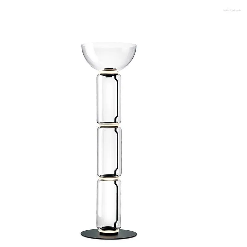 Lâmpadas de chão Lâmpada de sala de estar cristal de milão de vidro de vidro minimalista moderno estudo
