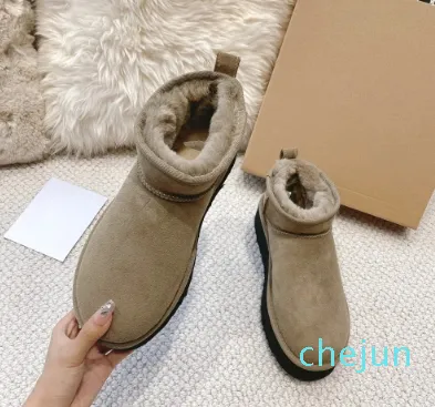 Snow Boots Ankle Boot Shoes Short Bottes High platform Australian Classic Mini Half Designer Winter Warm Wool Real Leather