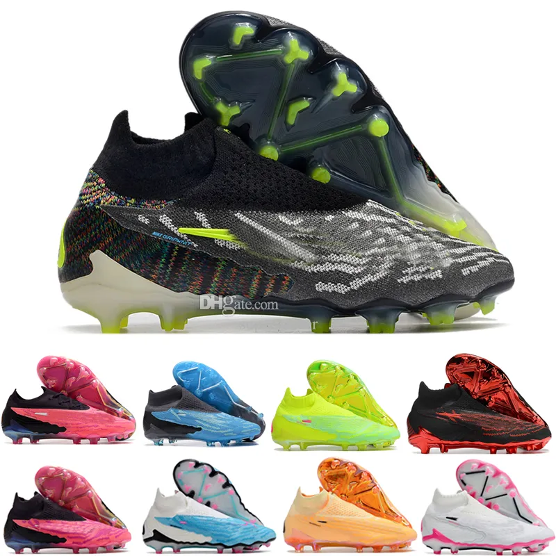 Chaussures de football à cheville haute pour hommes Phantom GX Elite DF FG Crampons de sol ferme Phantom GT Neymar ACC Ghost Chaussures de football Top Baskets d'extérieur Botas De Futbol