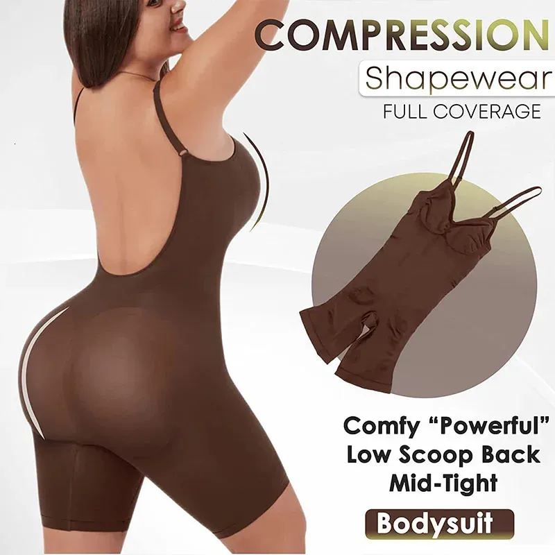 Waist Tummy Shaper GUUDIA Bodysuits Full Coverage Shapewear Thigh