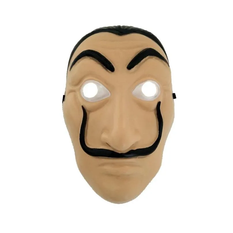 Maski imprezowe Cosplay Mask La Casa de Papel twarz Saador Dali Kostium film Realistyczne Halloween Xmas dostarczenia Dwie rozmiar Drop dostawa Ho Dhmt2