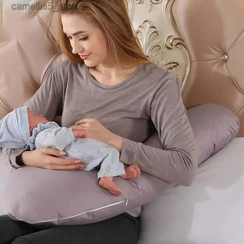 Maternity Pillows Soft Pregnant Pillow V Shaped Maternity Pillow For Sleeping Multi Function Side Protect Cushion Pregnancy Women Essential Supply Q231128