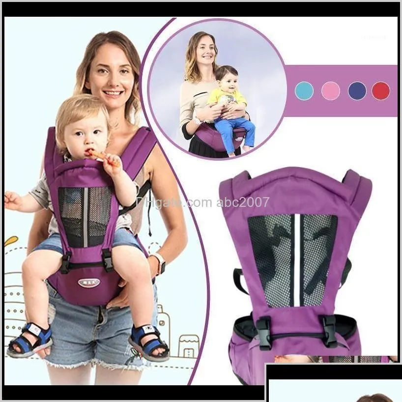 Transporteurs, Slings Sacs à dos Carriers Slings Sacs à dos Équipement de sécurité Bébé Enfants Maternité Né Carrier Kangourou Tout-petit Sling Wrap Portab Dhnnm