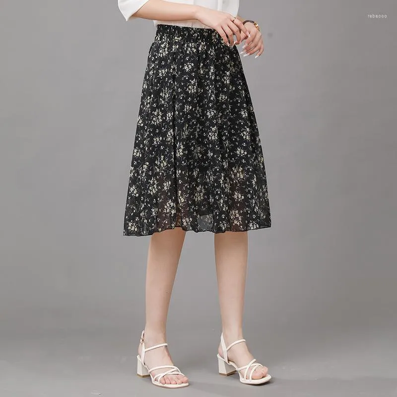 Women's a line cheap summer skirts knee length