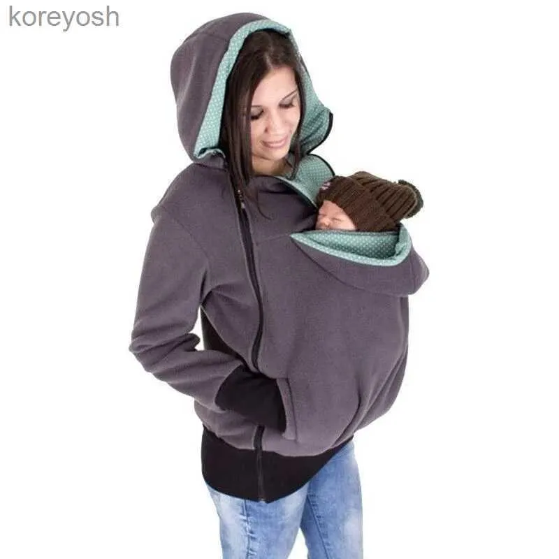 Annelik üstleri tees analık kapüşonlu bebek annelik cusual sweatshirt kıyafetleri yeni hamile kadın hoodies kalınlaşmış yün hamile kış ceketleri kat231128