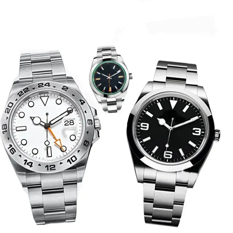 Montre pour hommes Montres de créateurs de haute qualité 40MM Montres mécaniques automatiques 2813 Mouvement 904L Tout en acier inoxydable Air King Montre pliante montre de longévité homme