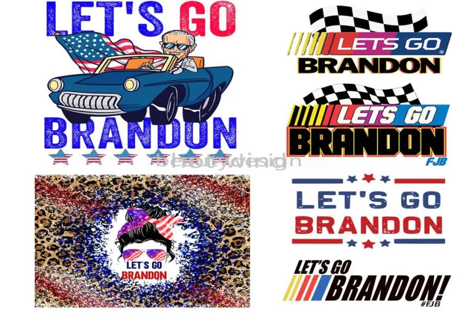 Let's Go Brandon Tranfer Sticker Bomboniera per adesivi termici in tessuto Toppe grafiche a trasferimento di calore per applicazioni di abbigliamento per Clo2521392