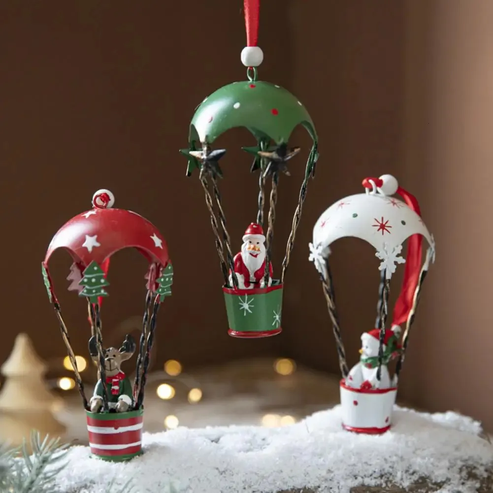 クリスマスおもちゃの絶妙な手工芸クリスマスの飾りハンドドローコレクティブルハンギングホットエアバルーンクリスマスデコレーション231128