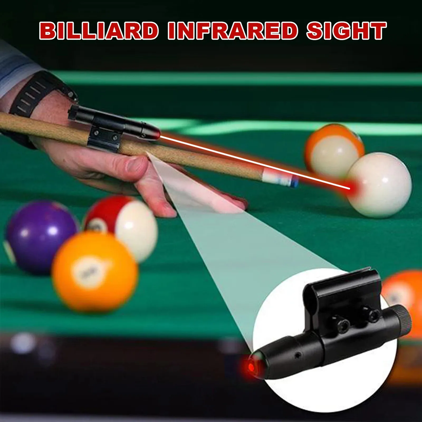 Bille D’entraînement Billard VGEBY – Résine, Lignes Et Points De Visée, Diamètre 57,2 Mm – Pour 8 Pool