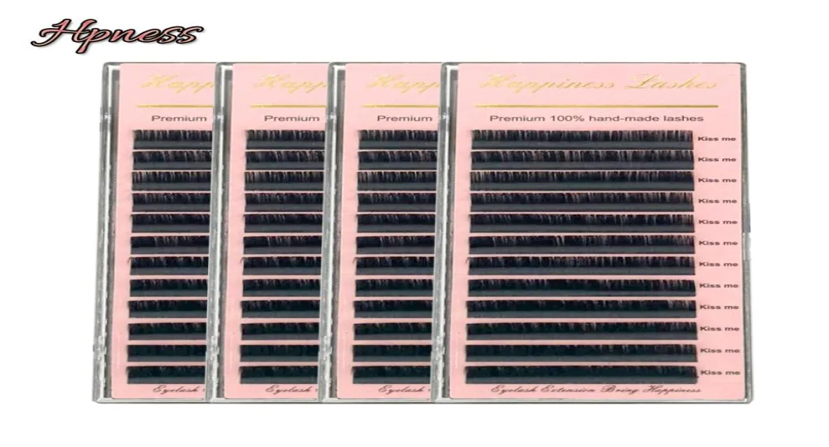 Estensione delle ciglia Ciglia di visone di seta Ciglia morbide premium Ciglia individuali 3D 4 vassoiLotto2266313