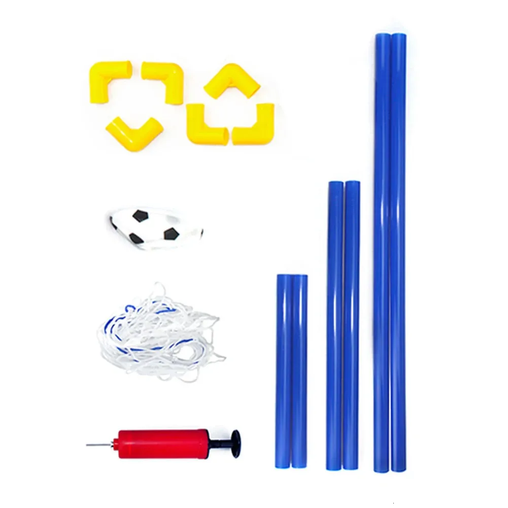 Other Sporting Goods 1 Set Indoor Mini Folding Soccer Goal Post Net Set Pump Home Game Football Goal Post Frame Kit Child Game Toys 231127