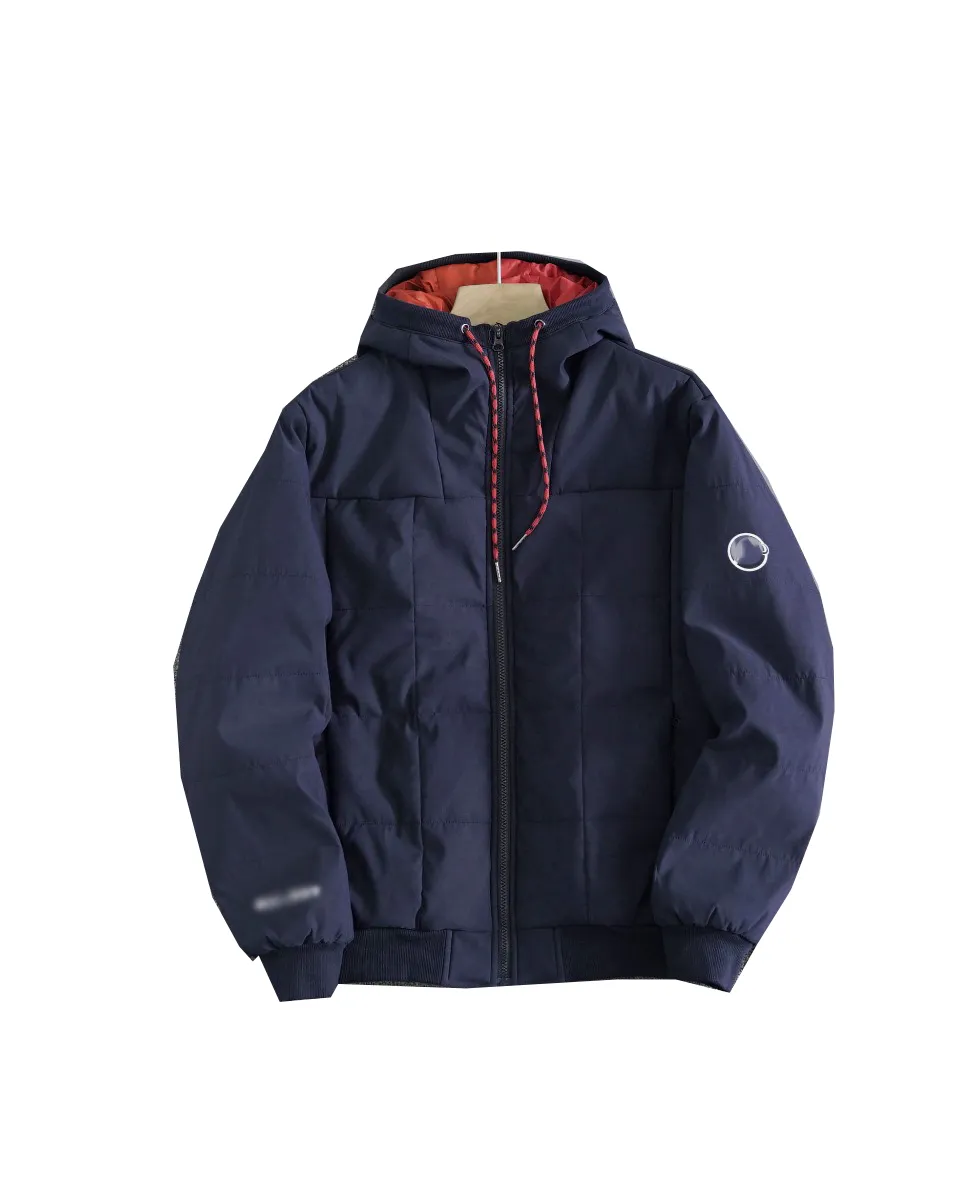 Men s Designer Puffer Jacket Hooded Warm Parka Winter Coat Print Outwear