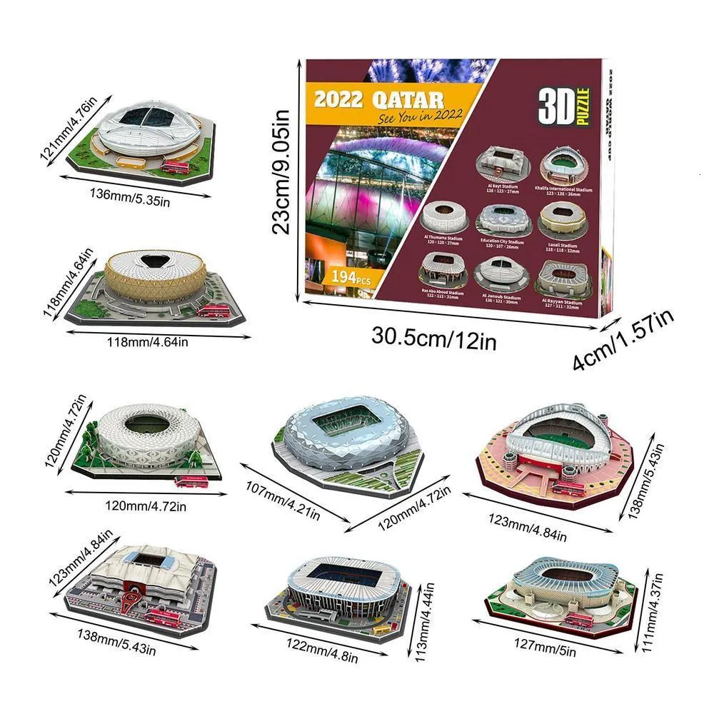 3D Puzzles 3D Football Field Model Puzzle World Famous Football