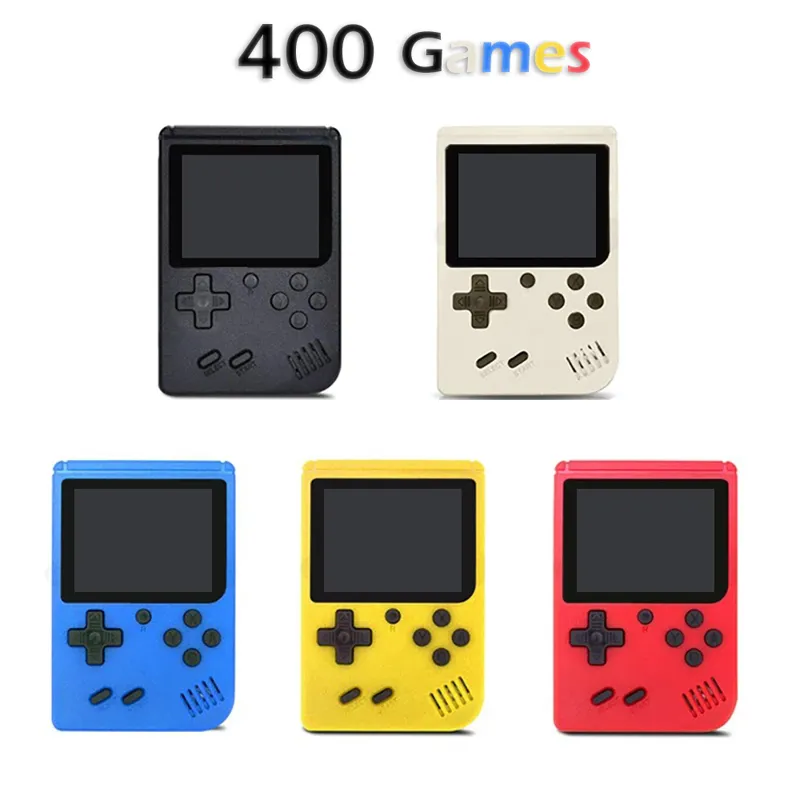 400 Built In Retro Games For Kids Mini Handheld Portable Consoles With