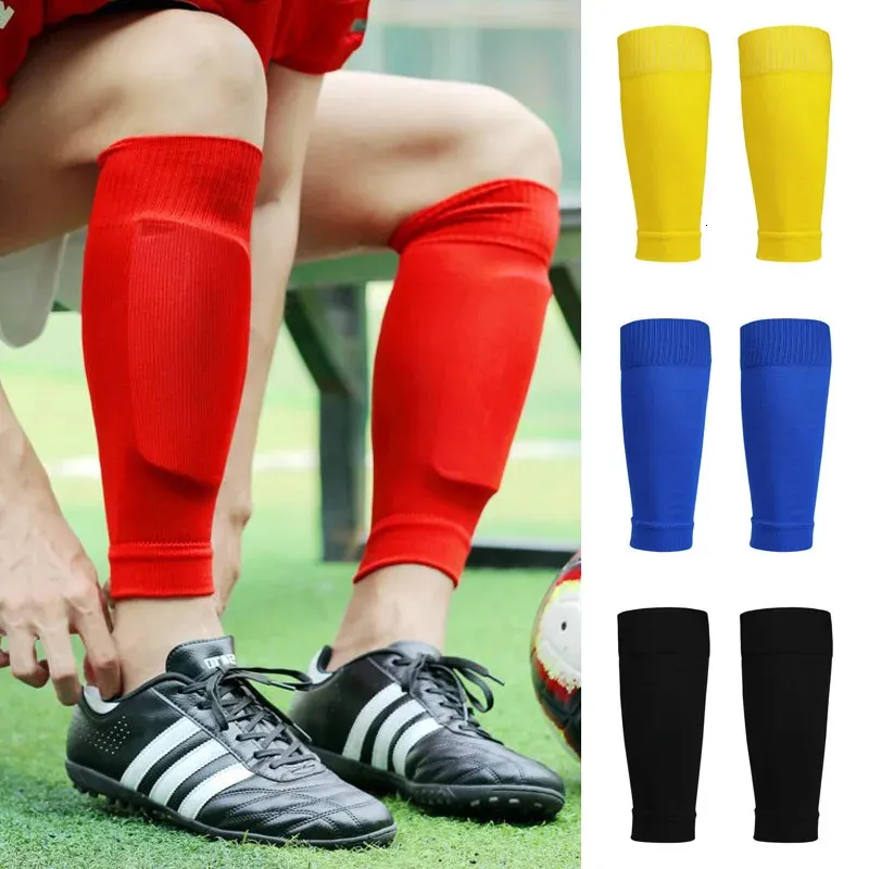 Protective Gear Soccer Shin Guards Adult Football Support Sock Kids Football Shin Pads Leg Sleeves Outdoor Sports Shin Protector Soccer Gear 231127