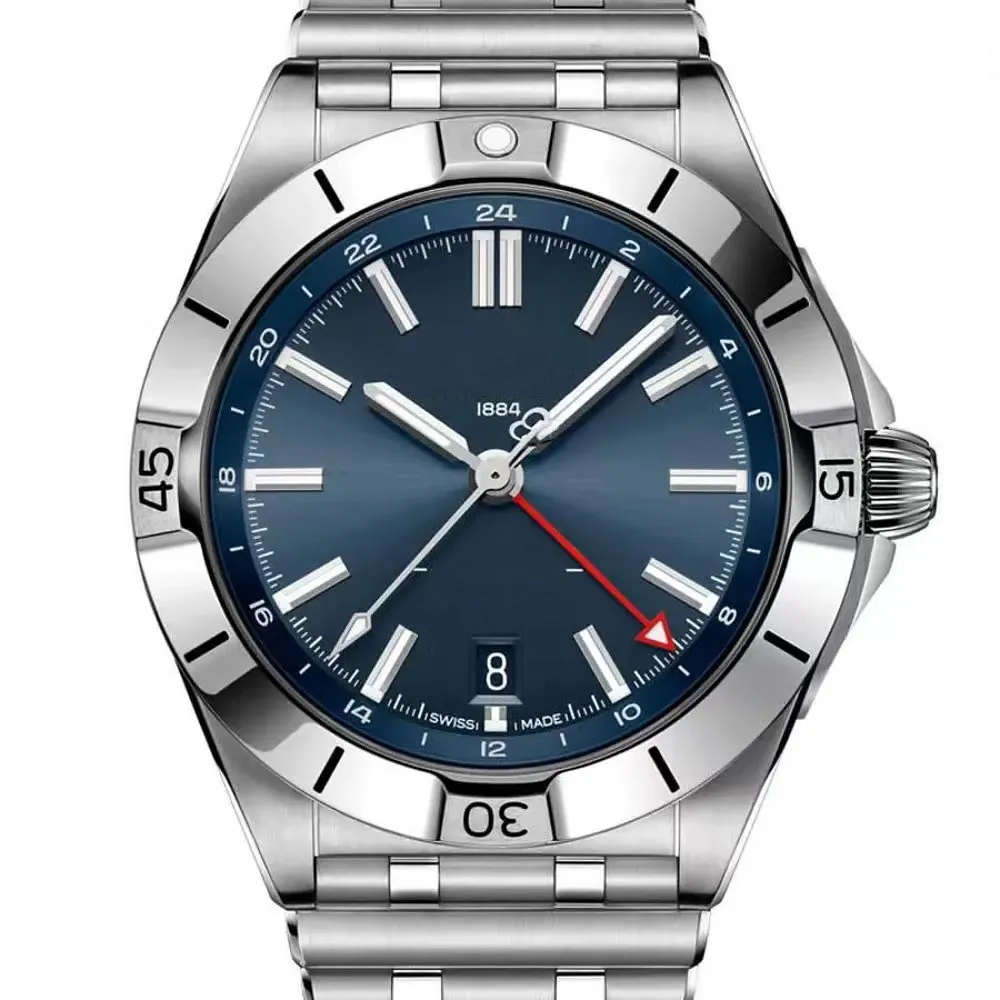2023 Nowa wysokiej jakości najlepsza marka Breitlixx Series 40 mm męskie zegarek Sapphire Mirror Man Man Man Man Luksusowy Designer Ruch Automatyczne zegarki Monte de Luxe Monte de Luxe