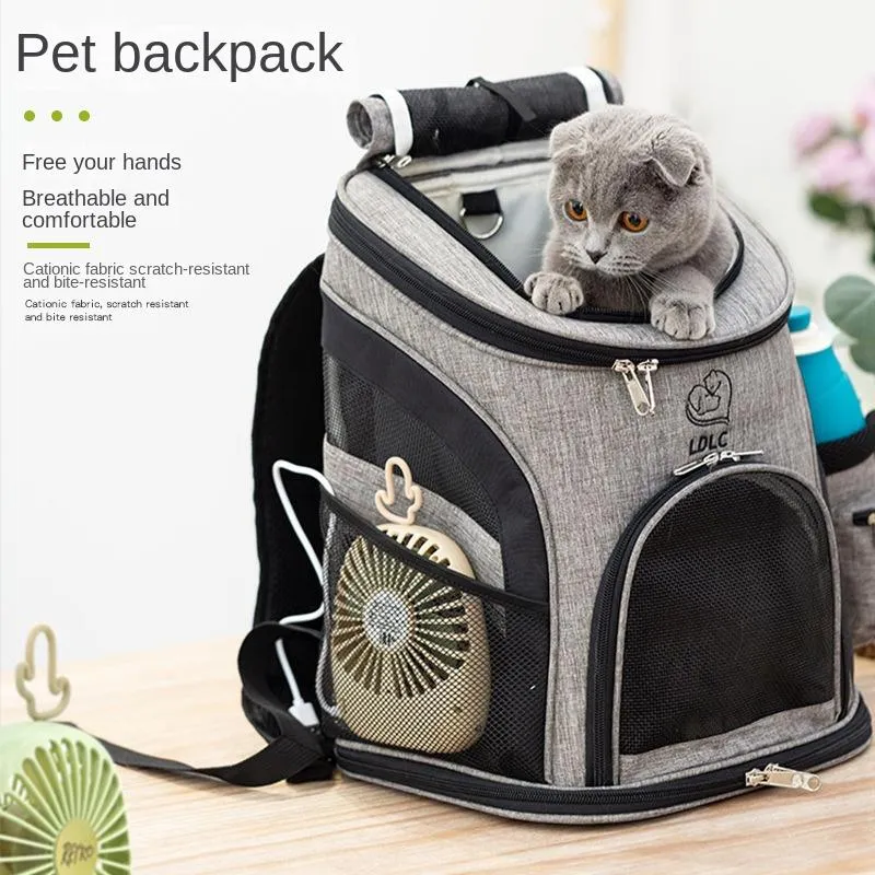 Carrier Luxury Cat Bag Colorblock Breathable Oxford Cloth Pet Bag Generation Hair out Portable Cat Backpack dog carrier transportin gato