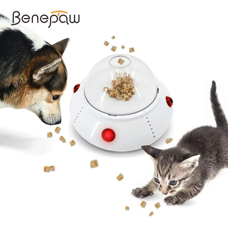 Zabawki Benepaw Interactive Dog Toys Smart Food dozowanie IQ trening szczeniaki Puppy Puzzle Sensing Ruch Autooff Łatwe do czyszczenia