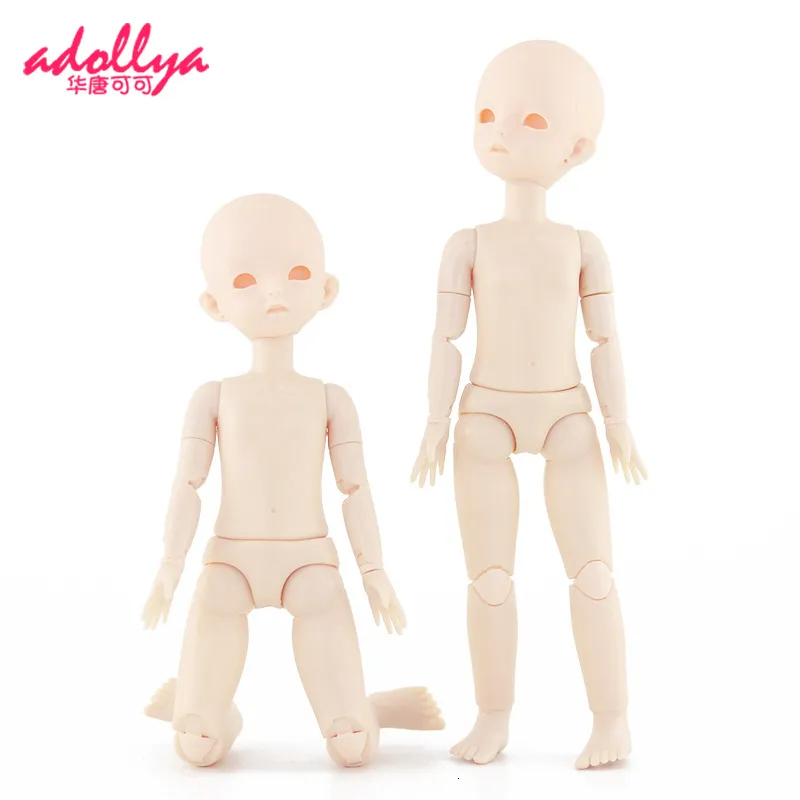 Dockor Adollya 16 BJD BODY 30CM 22 Rörliga leder Toys For Girl Ball Foged Swivel White Skin Naked Girls 230427