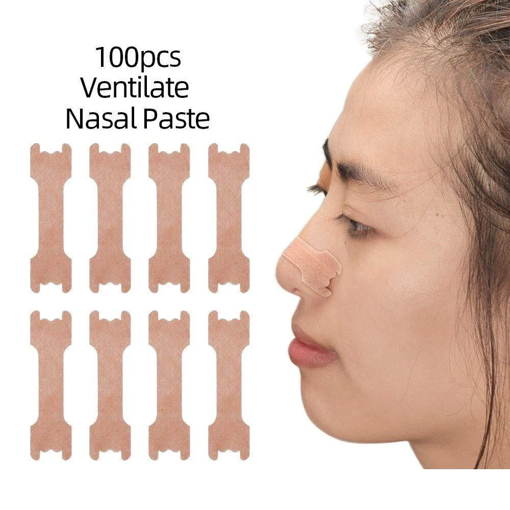 Autres articles de beauté de santé 100pcs bandes anti-ronflement plus faciles à respirer de la bonne manière arrêter le ronflement nasal pour une meilleure livraison de gouttes de respiration Dhwta