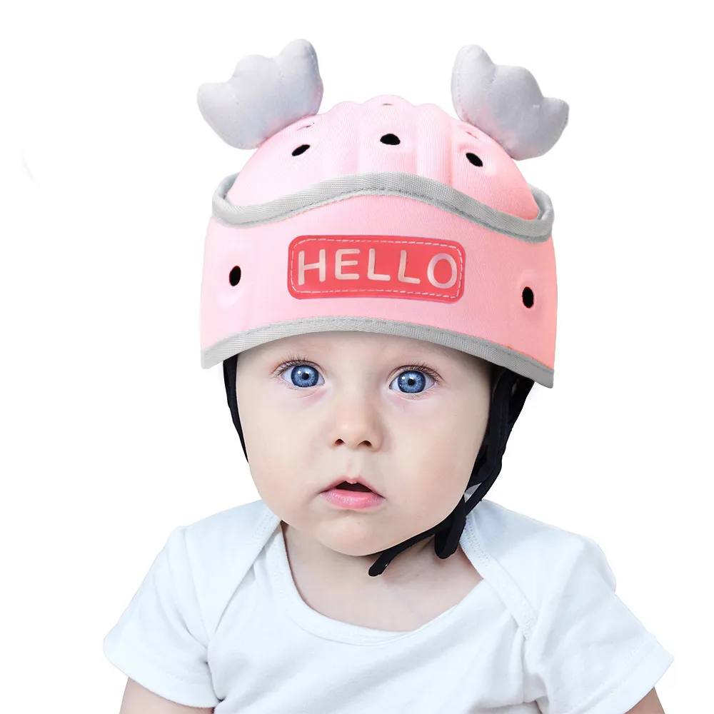Casque De Protection Bébé Tout-Petit Ajustable Coton - Chapeau Anti-Choc Pour Apprendre à Ramper Et Marcher 0-5 Ans