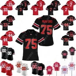 NCAA Ohio State Buckeyes Jersey Miyan Williams Dallan Hayden Dwayne Haskins Jr. Marvin Harrison Jr. Zach Harrison Emeka Egbuka Julian Flemin