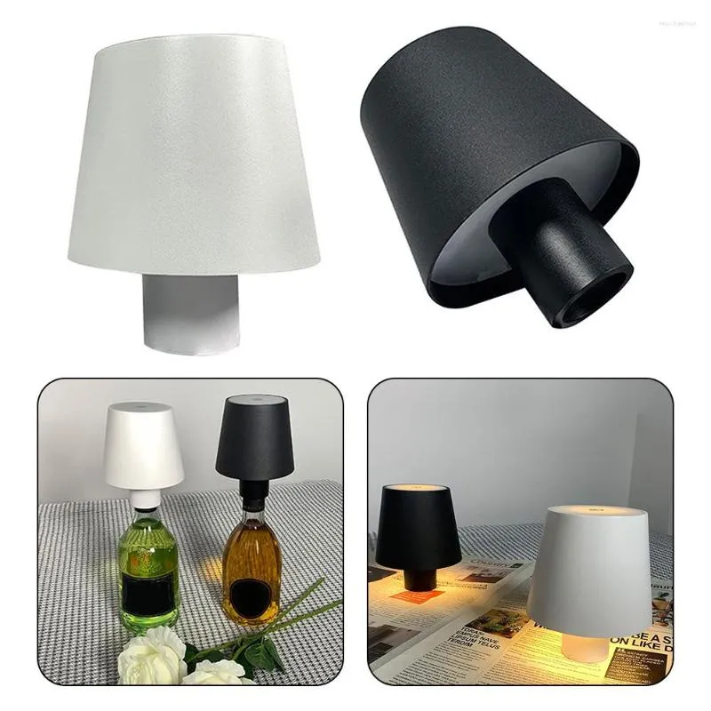 Lampes de table LED Atmosphère Veilleuse USB Charge Lampe de décoration de bureau étanche Installation facile Dimmable 5400mAh pour les activités publicitaires