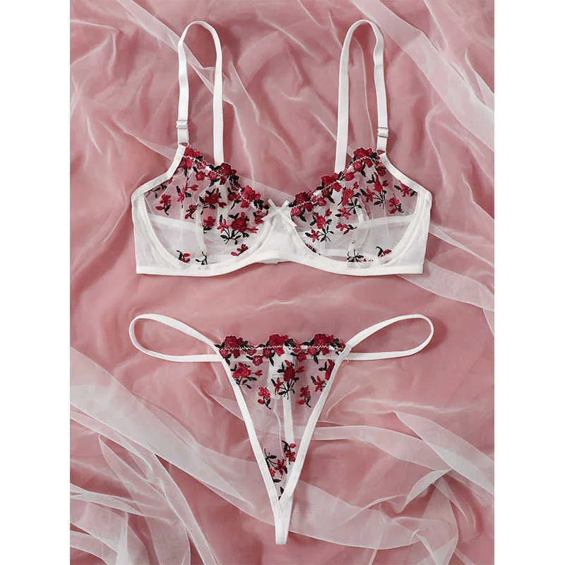 Echonight Floral Embroidered Lace Crotchless Bra Set Sexy Lingerie For Women  P230428 From Mengqiqi05, $11.38