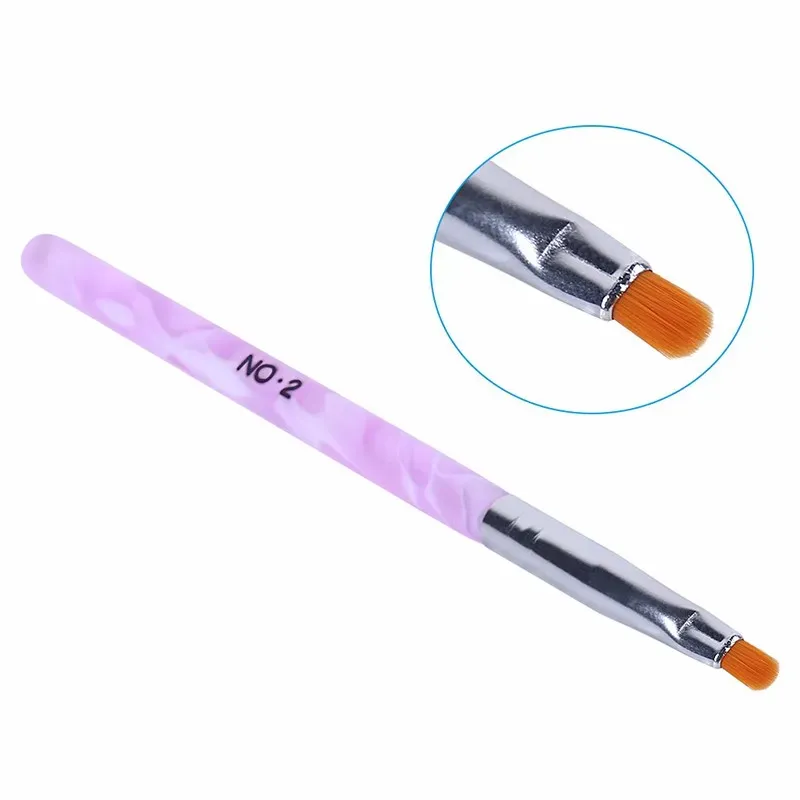 NA024 Acrylic Nail Brush UV Gel 3D Nail Art Brush Pens Nail Polish Painting Drawing Brushes Manicure Tools Set Kit