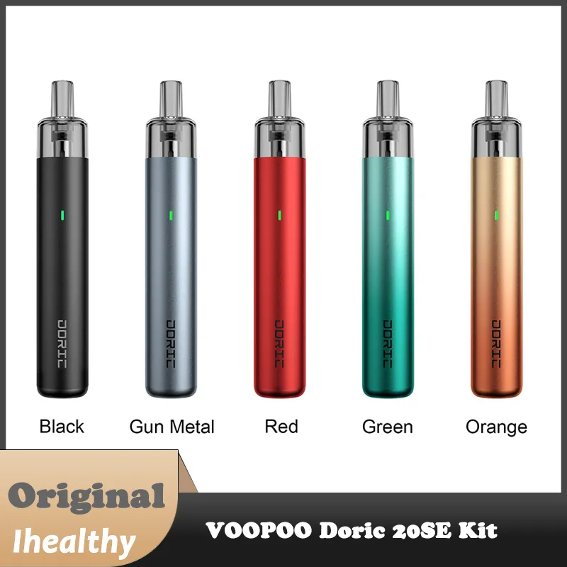 Original VOOPOO Doric 20 SE Kit 1200 mAh Akku 18 W Vape mit 2 ml ITO-Kartusche 1,0 Ohm elektronischer Zigarettenverdampfer