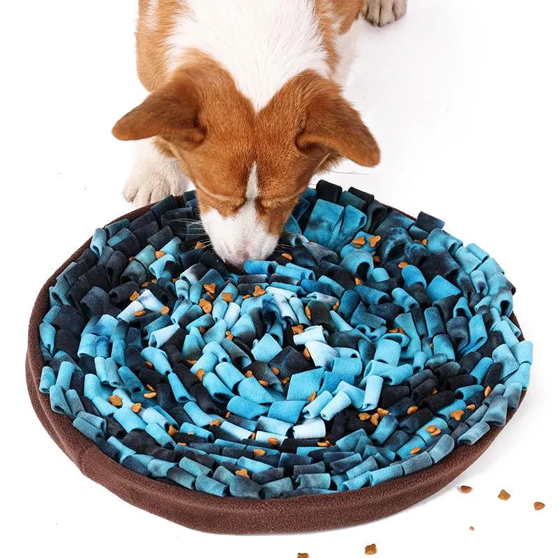 Toys Puzzle Toys for Dogs Fireworks Multicolor Sniffing Bowl Dog Consumering Energy Interactive Pad Slow Food Training Pet Supplies