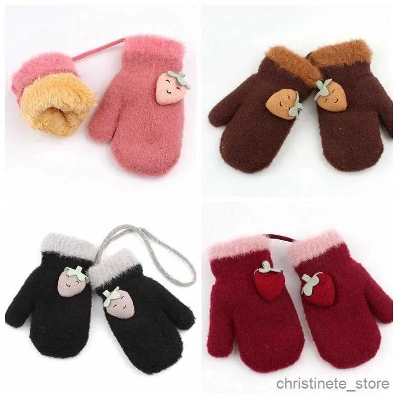 Children's Mittens Year Baby Knitted Gloves With Boy Girls Warm Gloves Kids Autumn and Snowy Mittens For Child