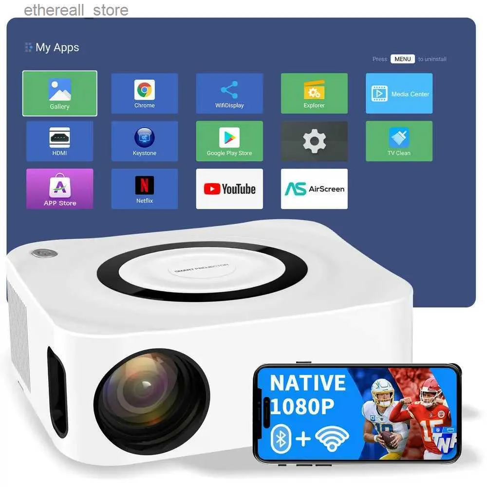 Y9 Smart Projector with Netflix Built-in] What platform does the Y9 Smart  Projector have? 