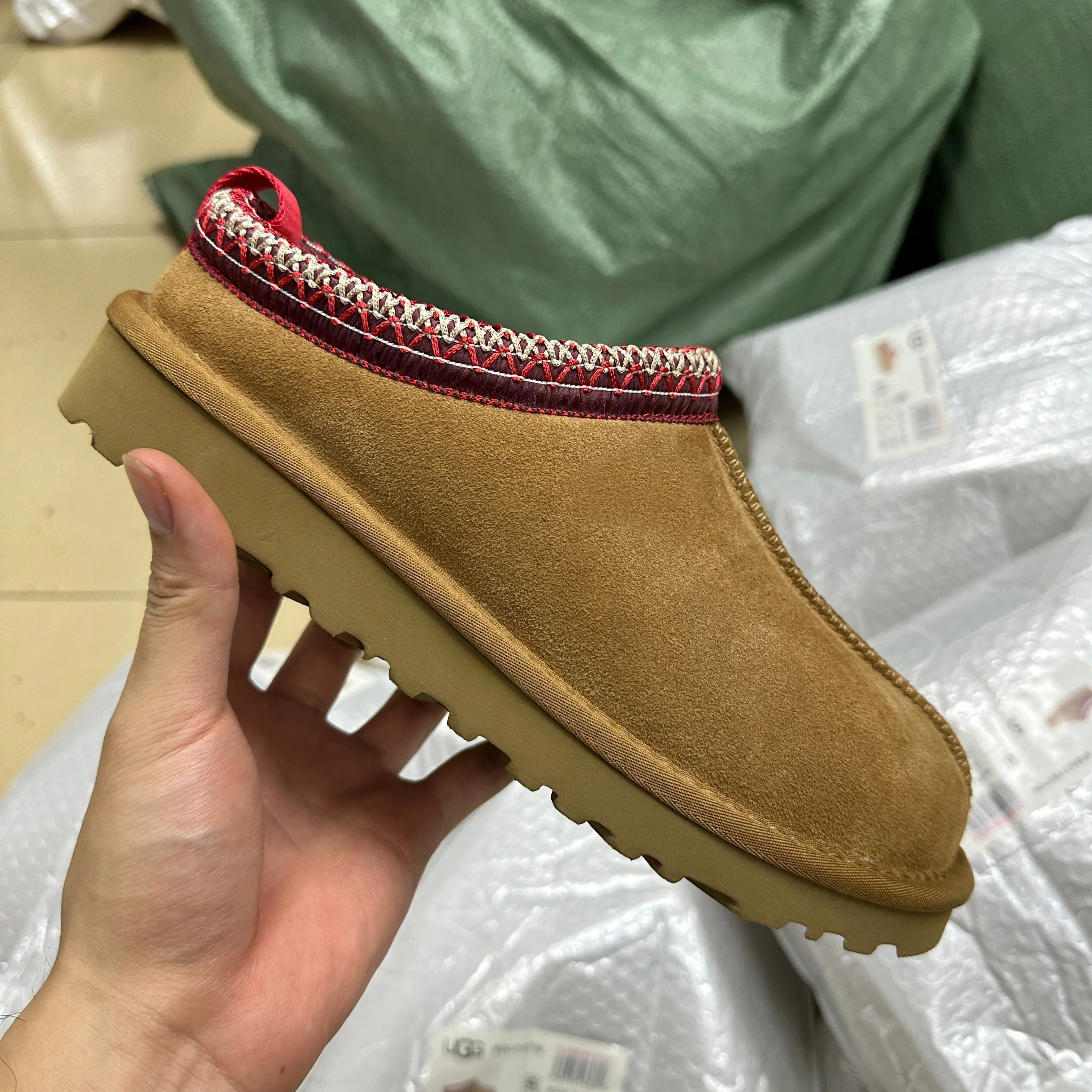 Tazz Mustard Seed Chestnut Fur Tasman Tasman Slipper Chestnut Classic ...