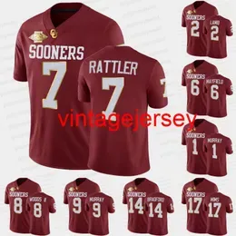 2021 Red River Showdown College Football Jersey Lane Johnson  Humphrey Jammal Brown Gabe Brkic Del Turner-yell Adrian Peterson Kennedy