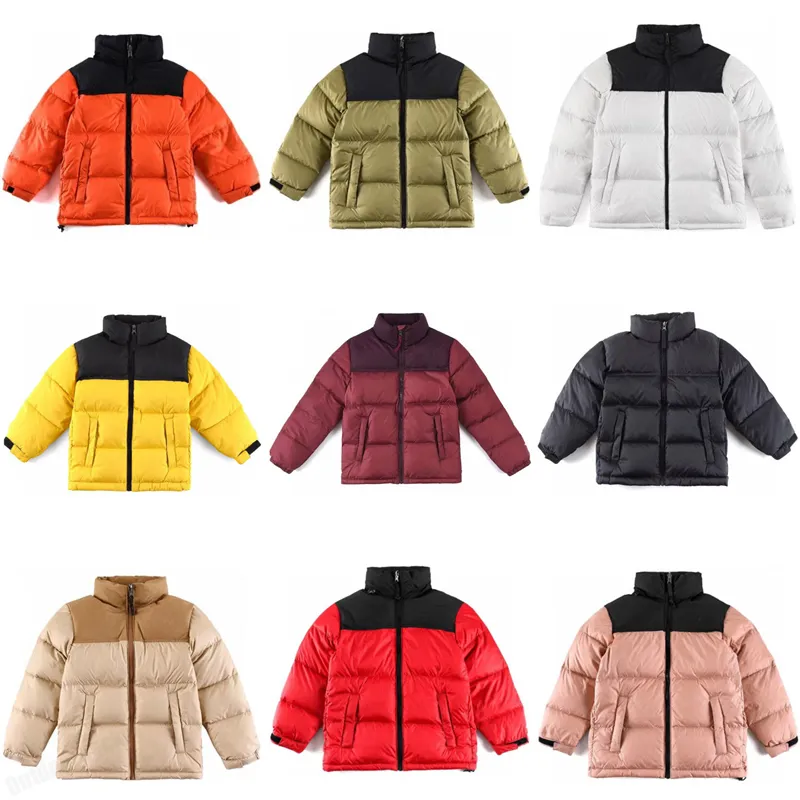 Designer barn barn ner kappa jacka vinter puffer bomull varma jackor pojkar flickor parka kappa toppar nfs outwear baby utomhus vindbrytare rockar 100-170