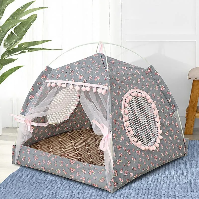 Tappetini per gatti Tenda estiva Capanna estiva Casa per dormire per gattino Cucciolo Box Gabbia Cestino Gatti Nesk Canile Letto per cani di piccola taglia Chihuahua