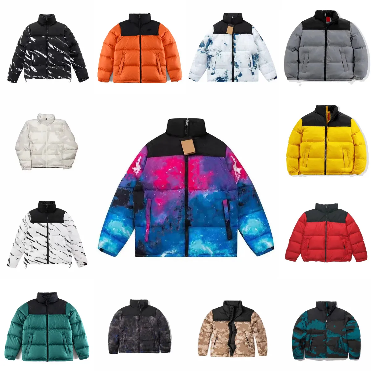 puffer kurtka zimowa kurtka designerska kurtka pary pary mody uliczny Hip Hop Trench płaszcz Top