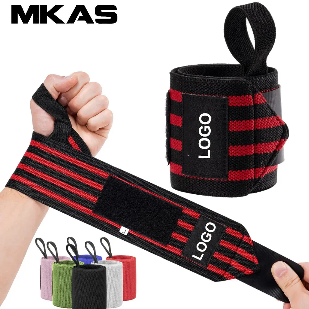 Wrist Support 1 Pair Wristband Brace Straps Extra Strength Weight Lifting Wraps Bandage Fitness Gym Training Custom 231128